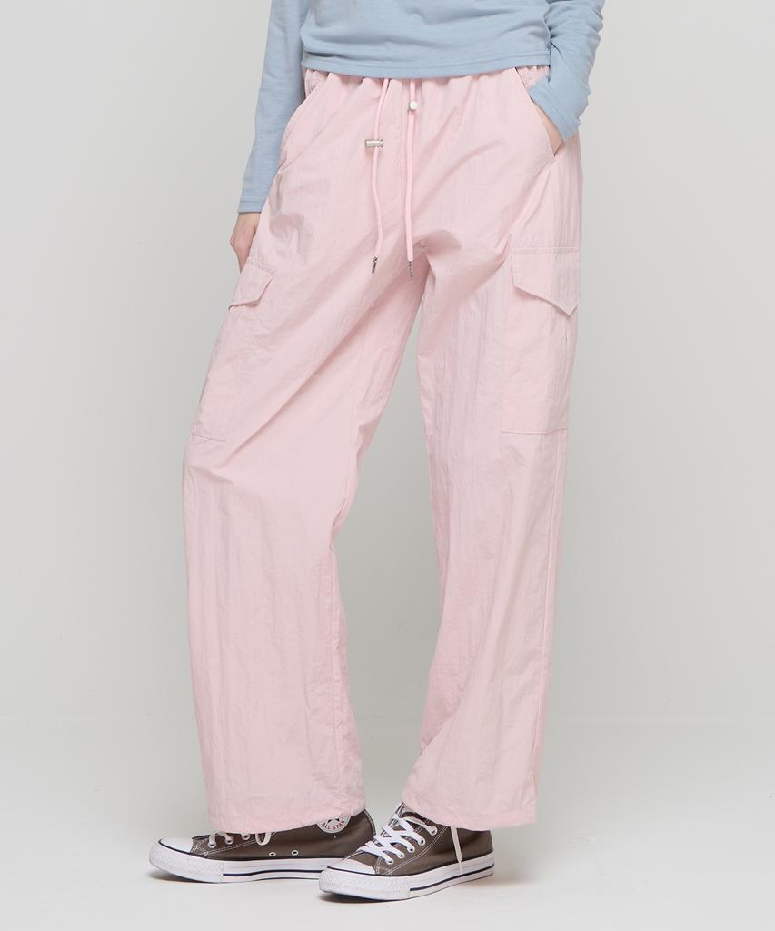 CARGOBROS FOR WOMAN Parachute Cargo String Pants (Pink)