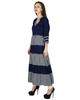 Phagun Designer Indian Blue Printed Casual Kurta Women Kurti Top Tunic Dress