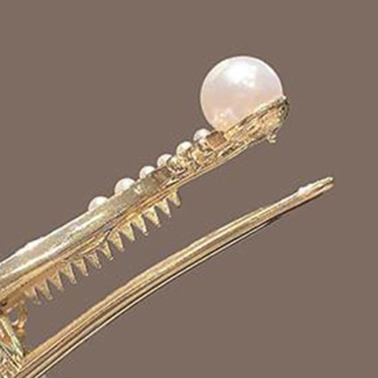 1/4 шт. Женские заколки для волос с искусственным жемчугом, цветочным дизайном, надежной фиксацией, шпильки для волос в форме лютни, аксессуары для формальной прически