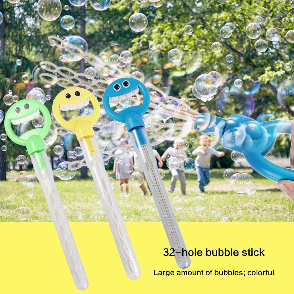 32 Holes Children's Bubble Wand Soap Blowing Big Bubble Wands  Outdoor Activity