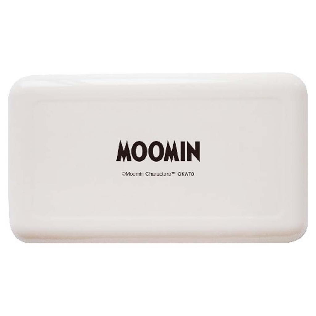 Okato Moomin Tray, Non-Slip, Dishwasher and Microwave Safe, Small, Moomin and Friends Design, Width 21.5 X Height 1.2 X Depth 12.5cm, Made In Japan