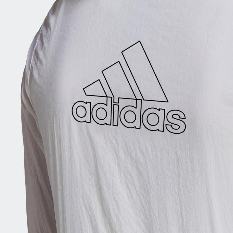 adidas Женская тканая ветровка белая GQ0628