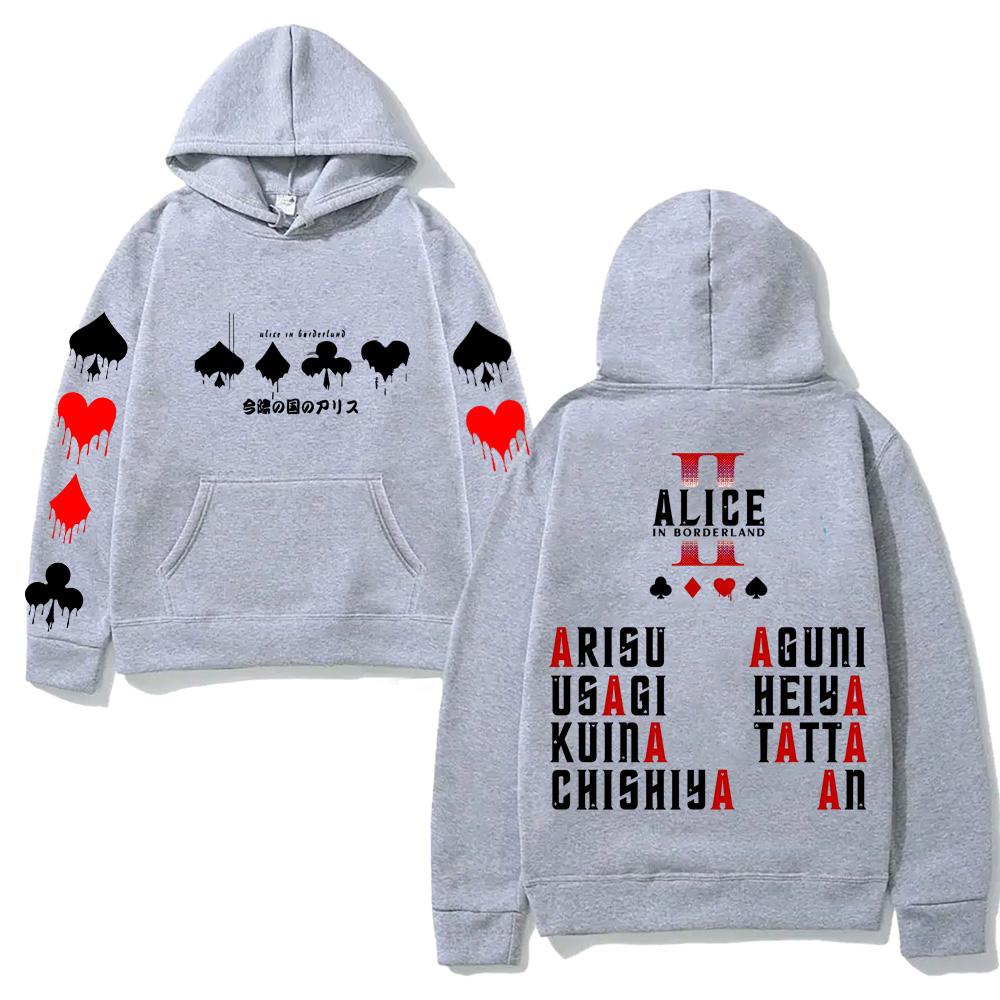 Alice In Borderland Hoodies Harajuku with Hooded Casual Comfortable Clothing High Quality Hoodie Retrofor Autumn/Winter Hooded
