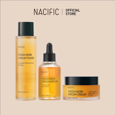 Набор для ухода за кожей лица: тоник 150мл, сыворотка 50мл и крем 50мл