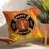 Firefighter Department Logo Rescue Soft Cute Pillow Case Linen Cushion Covers For Decorative