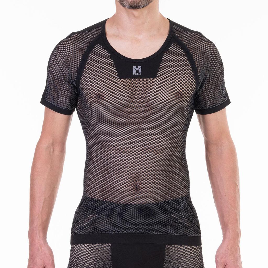 Millet Drynamic Mesh Футболка с коротким рукавом Термобелье для походов Оливковый Размер 2XL Мужской (MIV01566), (Новый логотип),