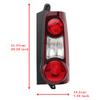 For Peugeot Partner 2012-2019 Right Side Tail Light Lens Housing 9677205480