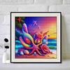 New Arrival 5D DIY Full Circle Diamond Painting "Starfish Rose" Embroidery Cross Stitch Home Decor Gift