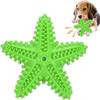 Squeaky Dogs Chew Toys, Starfish Shape Anti-Boring Interactive Pet Toys, Dogs Molars, Oral Cleaning, Chewing Training (Green)