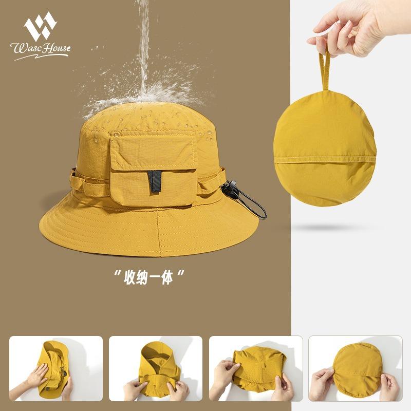 Mountain Outdoor Mountaineering Camping Can Store Bucket Hat Women's Summer Quick Drying Sun Protection Hat Fishing Hat Men's Basin