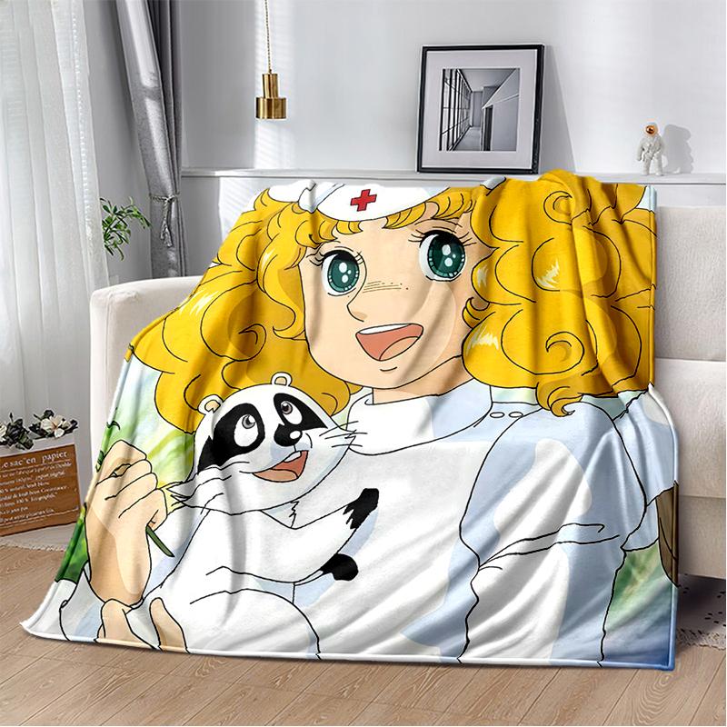 Кэнди Кэнди 29 Стиль Новое Ретро Мультяшная Девочка Аниме Мягкий Плюшевый Плед, Фланелевый Плед для Гостиной Спальни Дивана Детский Подарок