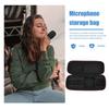 iplusmile Кейс для микрофона, Сумка для микрофона, Сумка для хранения микрофона, ПУ, ??Водонепроницаемый, Антивибрационный, Черный