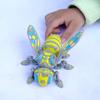3D-печатная механическая фигурка пчелы, Коллекционный киберпанк-осиный орнамент с подвижными суставами, Арт-игрушка-антистресс для стола в виде шарнирного насекомого