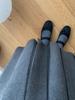 Women's Petite High-Waisted Gray Wool Pleated A-Line Skirt for Spring/Summer