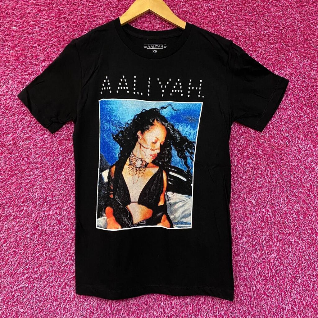 Футболка в ретро-стиле 90-х RNB с изображением Aaliyah