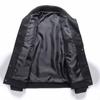 New Trendy Men's Lapel Leather Jacket Spring and Autumn Leather Jacket Casual Leather Jacket Men's Jacket