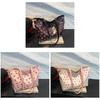 Sweet Cherry Printed Tote Bag For Women Large Capacity Street Style Pu Handbag