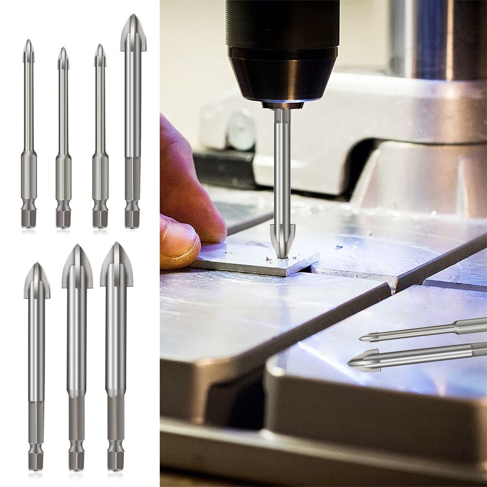 Треугольный Ступенчатый Сверлильный Инструмент Сверло Четыре Стороны Режущий Карбидный Наконечник Крестообразный Шестигранный Сверло