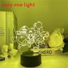 Super Mario Yoshi 3d Acrylic Night Lamp With Touch Control For Kids Room
