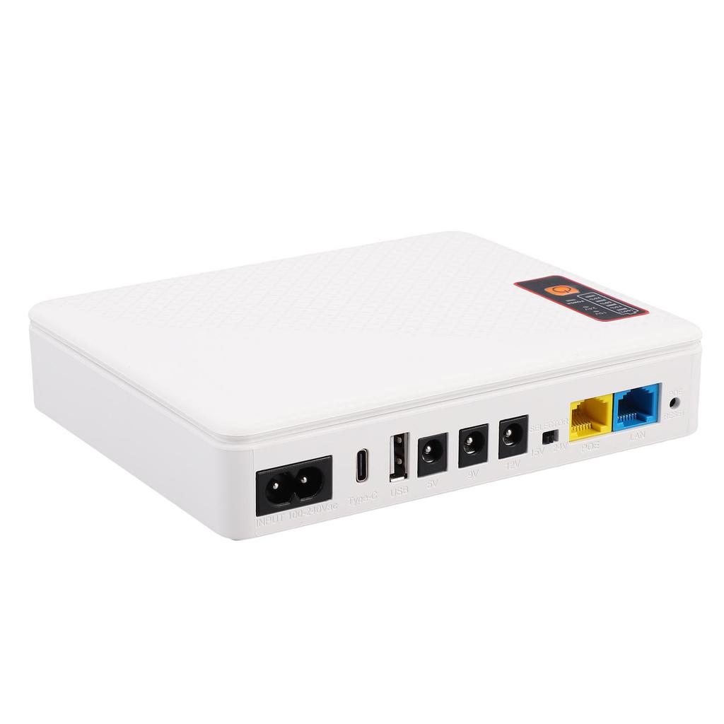 Mini UPS DC 20800mAh Battery Backup Uninterruptible Power Supply for Router Modem Camera USB Type C POE EU Plug