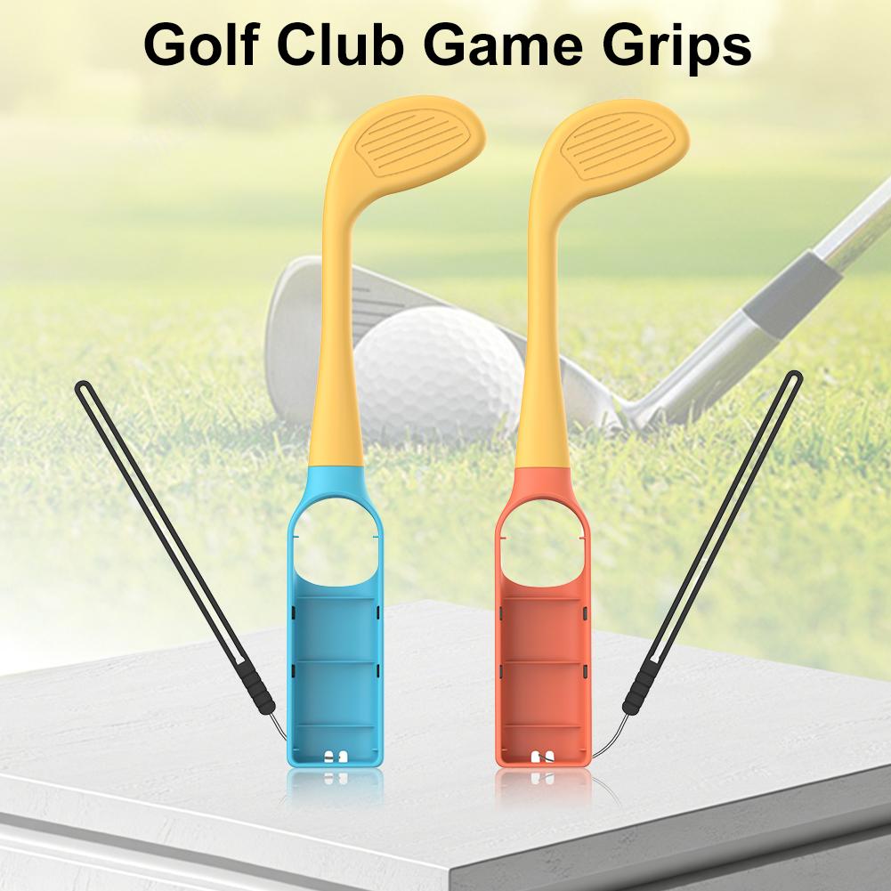 2PCS Golf Culb for Switch 2 Golf Clubs Lightweight Controller Grip Holder with Wrist Strap for Joy-Con Sports Game Accessories
