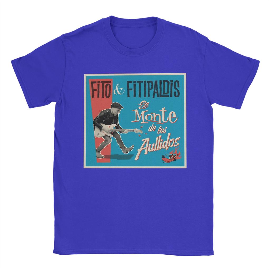 TShirt Summer Fito Fitipaldis El monte de los aullidos album T Shirts Cotton Tshirt for Men Y2K Casual Short Sleeve Top Tees