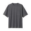 MUJI Cool UV Cut Wide с коротким рукавом ABA60A3S Medium Gray S Комплект из 2 футболок для мужчин