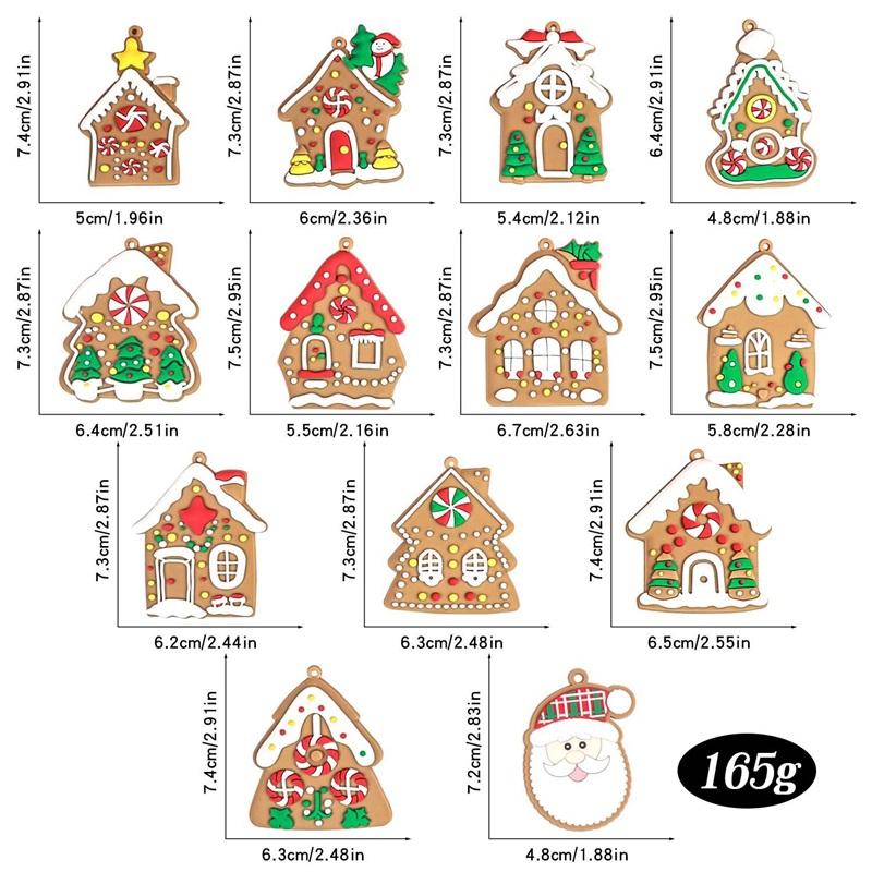 Christmas Pendant Gingerbread Man Christmas Tree Decorations Atmosphere Sense Of Joy And Cute Style