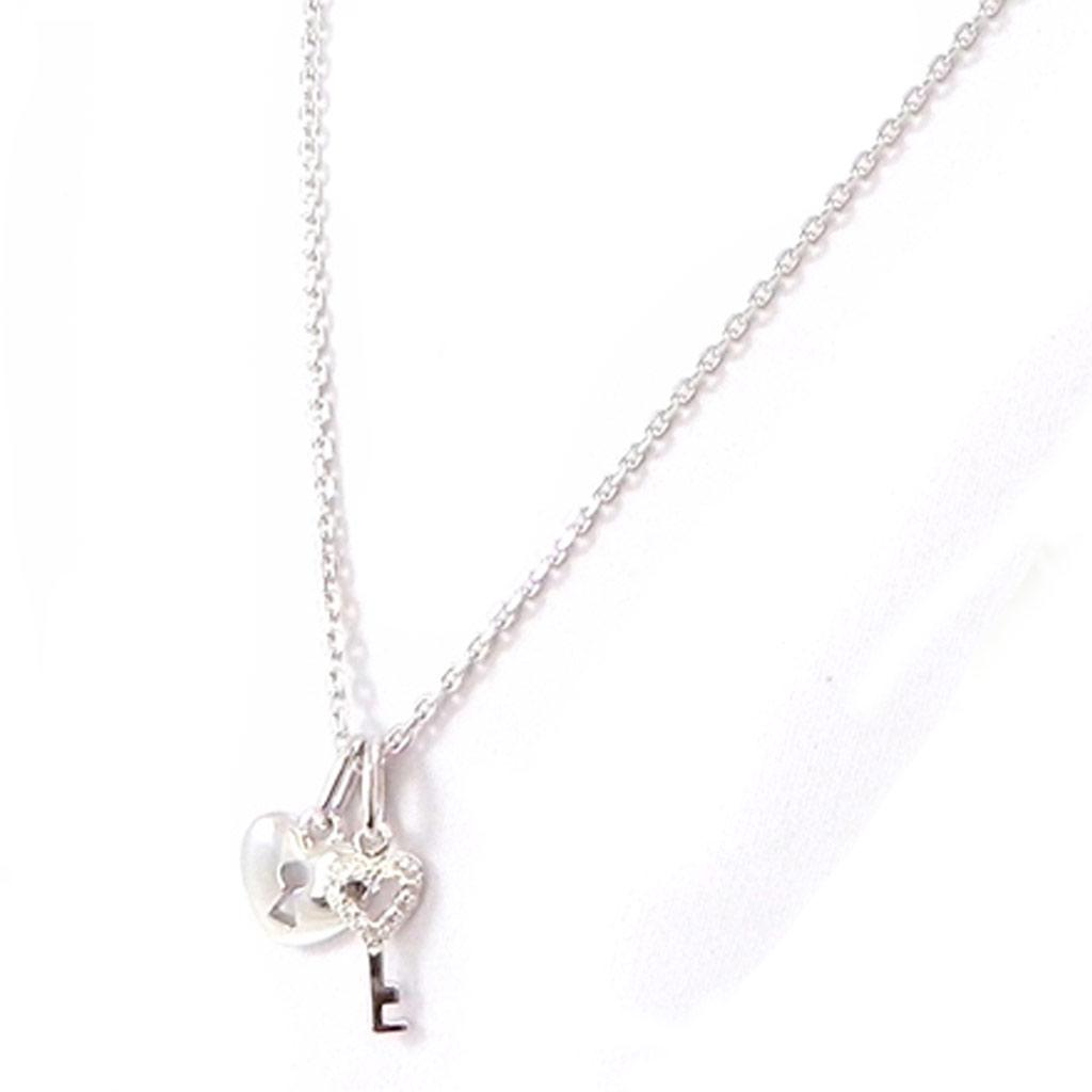 Altesse [I2970] - Белое серебряное колье «Любовь»