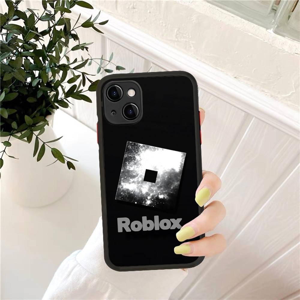 Чехол для телефона EZ27 R-Robloxs для iPhone 16 15 14 13 12 11 Pro Max 7 8 6 6s Plus Матовый чехол