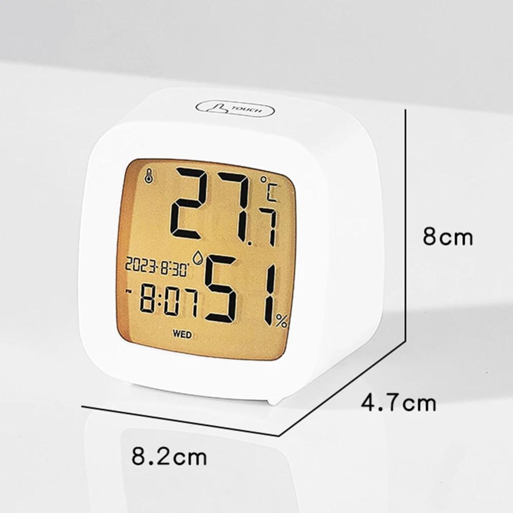 Humidity Monitor Convenient Small Alarm Clock Battery Operated Led Alarm Clock
