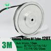 HTD3M Deceleration Kit 120T 60T Synchronous Wheel for Smooth Transmission Deceleration 2:1 Belt Width 15mm Porous optional