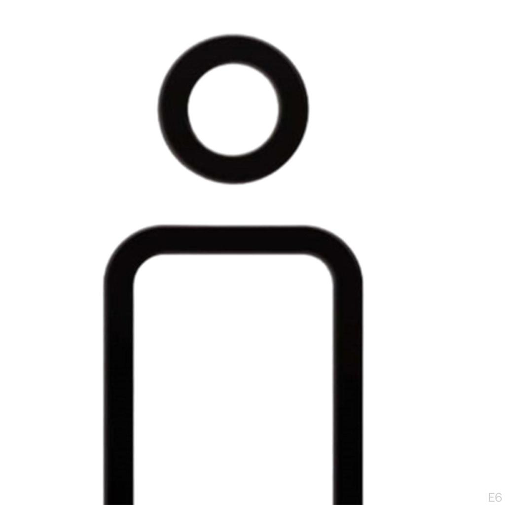 3D Toilet Sign, Simple Acrylic Wall Hanging Decoration, Sign for Parks, Restaurants, Shopping