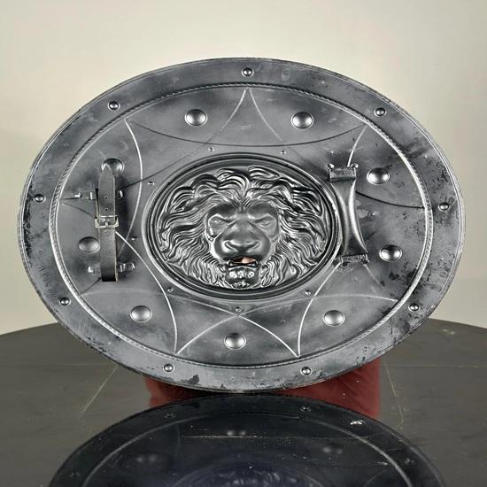 60.96 Cm Lion Face Shield Crusader Knight Round Shield Medieval Knight Armor Steel Shield Battle Knight Best Gift