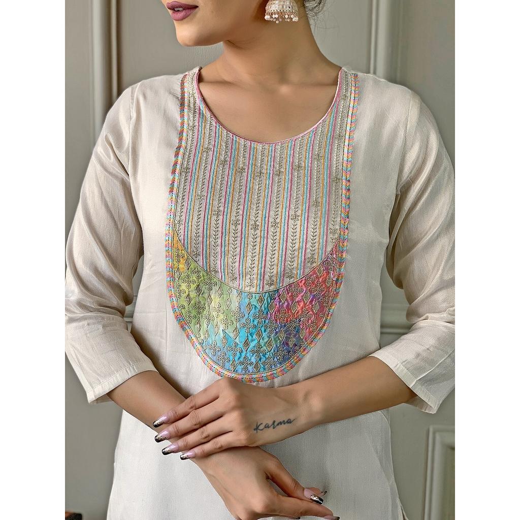 Women Indian Bollywood Kurti Pant Dupatta Set Designer Party Wear Salwar Suit VF-3012