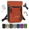 GOKEI Passport Hanging Around the Security Large Overseas Passport Security Passport Convenient Travel Orange Case, Neck, Anti-Skimming, Pouch,