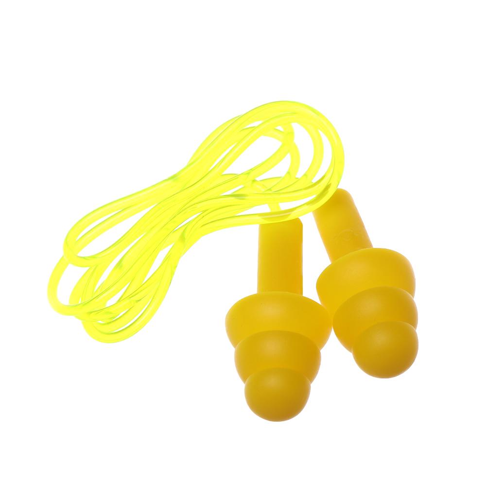 Цветной шнурок Мягкие силиконовые беруши с шумоподавлением Защита слуха Защита ушей для плавания