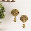 Elephant Face Wall & Door Brass Decorative Bell Pair, Elephant Hangings for Decoration New