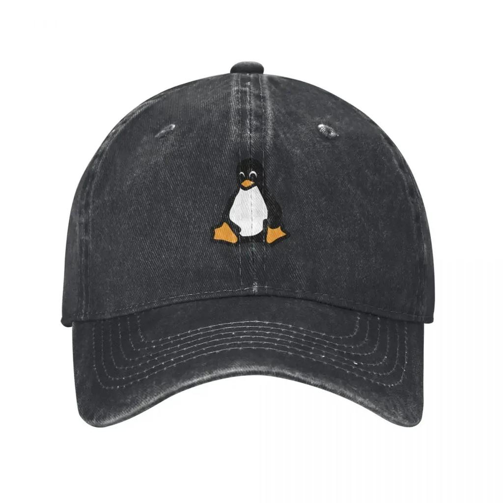 Linux tux de Унисекс Бейсболка каска Гольф Одежда Новая Шляпа шляпы со скидкой Бейсбол Унисекс Женская