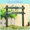 Creative White Fence Dog Scene Mini Model Ornament For Garden Decoration