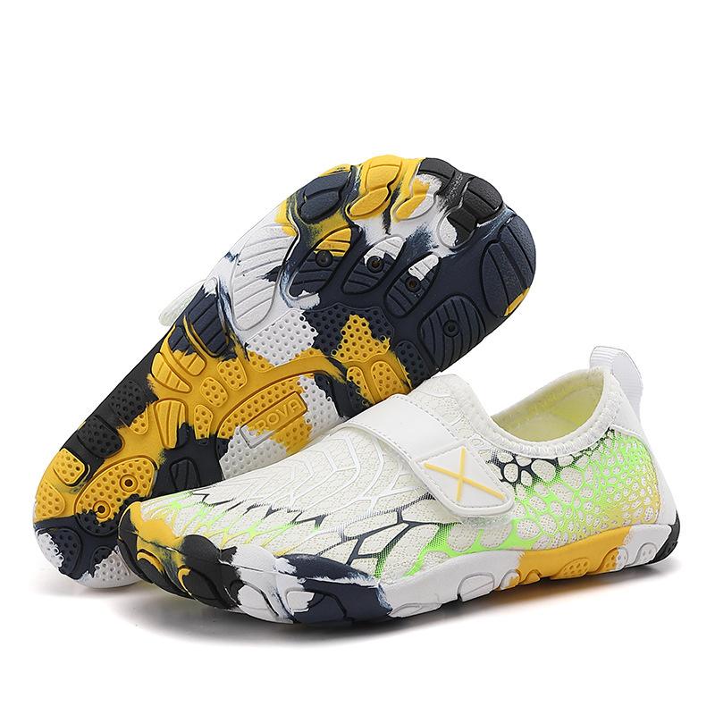 Новая детская обувь для плавания для мальчиков, быстросохнущая, дышащая, для ходьбы по реке, детская пляжная обувь, обувь для плавания, с пятью пальцами