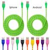 1м 2м 3м Нейлоновый плетеный Micro USB кабель-зарядка для Android iPhone телефона мобильного