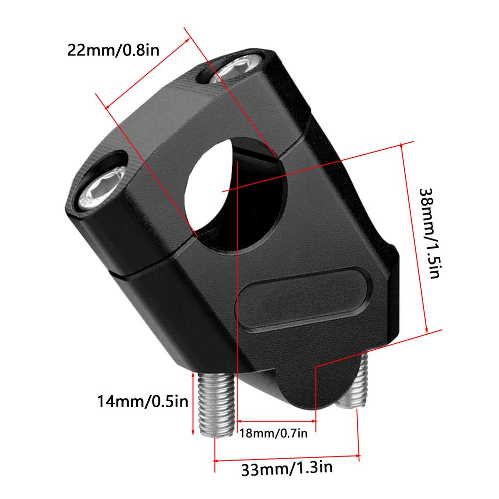 Универсальные подъемы руля 22 мм подъемы руля зажим для мотоциклов мотокросс повышение зажим крепление принадлежности для мотоциклов