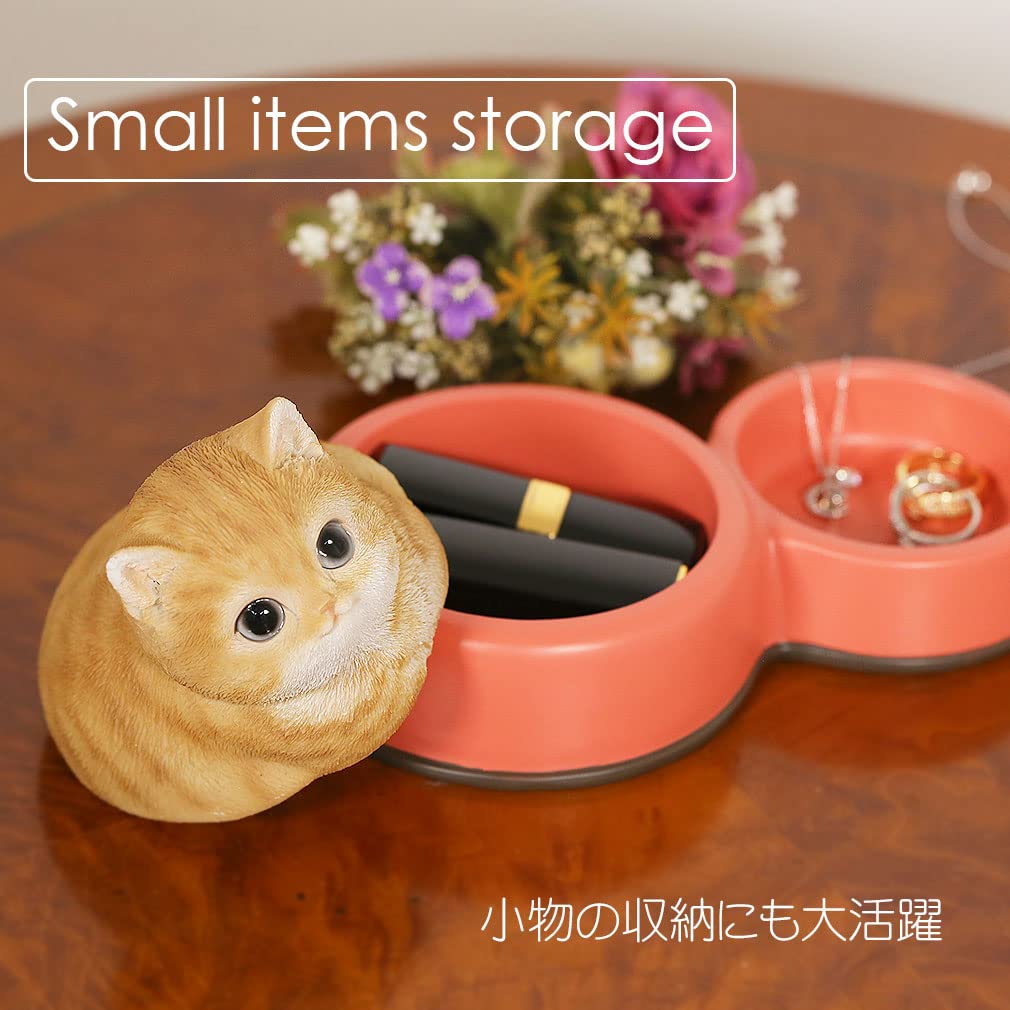 Devalier ca241y Cat Tea Accessories Изготовлен из идеального подарочного чая [Оригинальный продукт] Фигурка, тигр, держатель, смола, подарок, (Кормушка, Тигр)