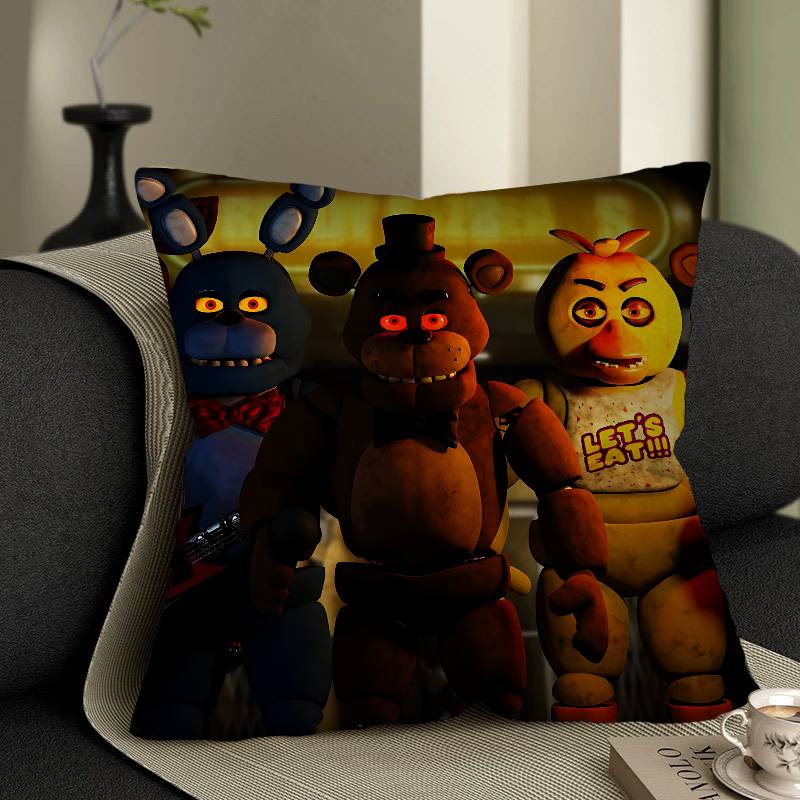 Fnaf Пять ночей с Фредди Декоративная эстетика комнаты Наволочка Домашний декор Спальня Диван-кровать Подушка для дивана 45X45