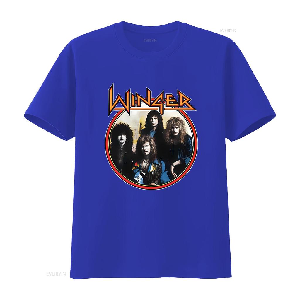 Winger Band Concert Rock Music Print T Shirt Cotton All Sizes vintage Washed homme graphic Breathable Top For Everyday Wear