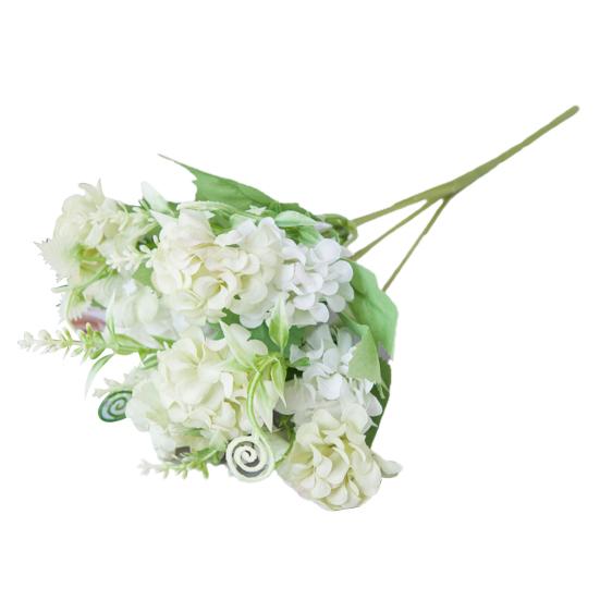 Artificial Flower Vivid Eye-catching Trendy Pretty Everlasting Ornamental Fake Hydrangea Flowers for Banquet