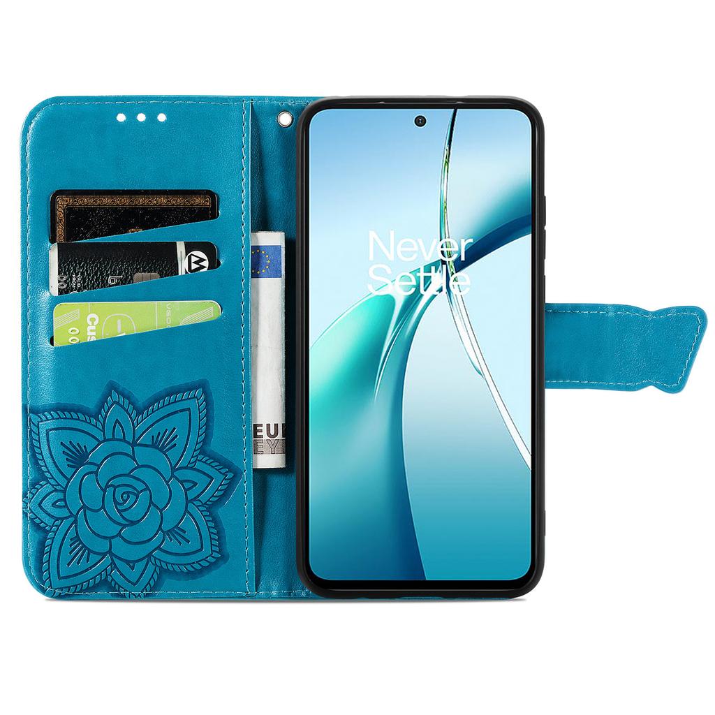 Чехол-кошелек с ремешком и узором-бабочкой из ПУ-кожи для Samsung Galaxy S25 Edge