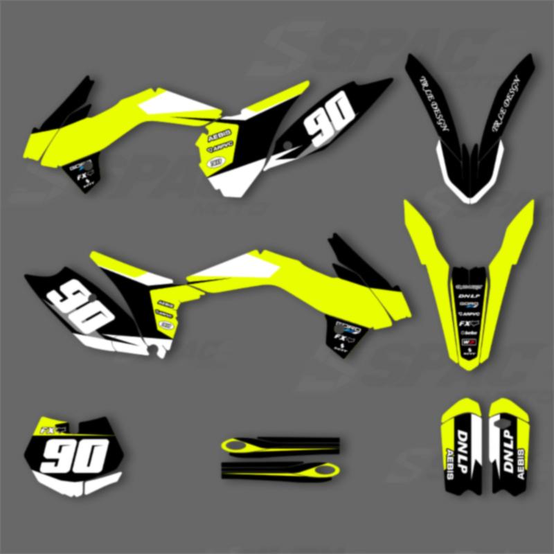 SPACE Индивидуальная графика для мотоцикла Фон Наклейка для KTM SX SX85 2013 2014 SX85 2015 2016 2017 Комплект наклеек