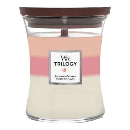 WoodWick ТРИЛОГИЯ Банки Средний Размер BLOOMING ORCHARD Ароматическая Свеча